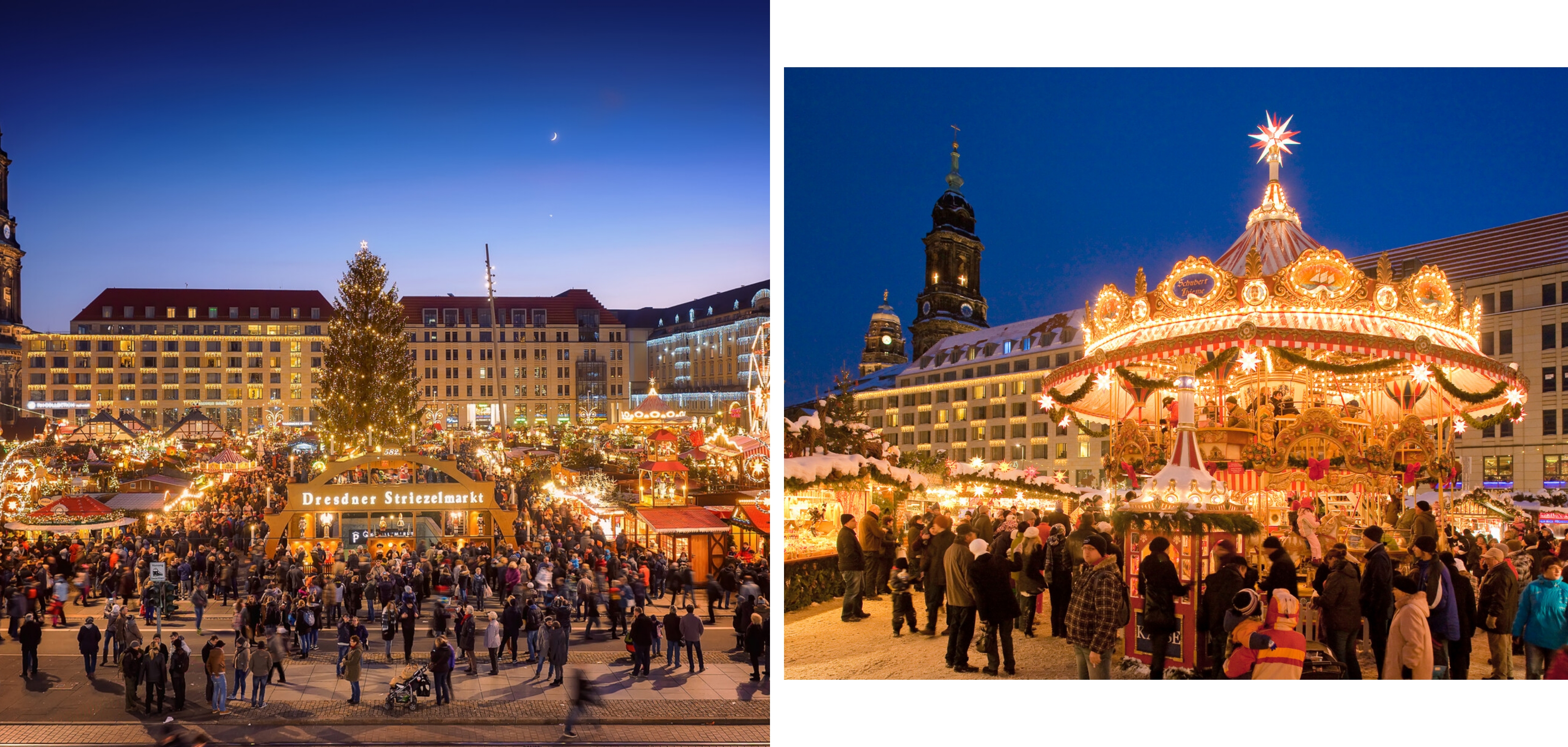 De mooie kerstmarkt in Dresden