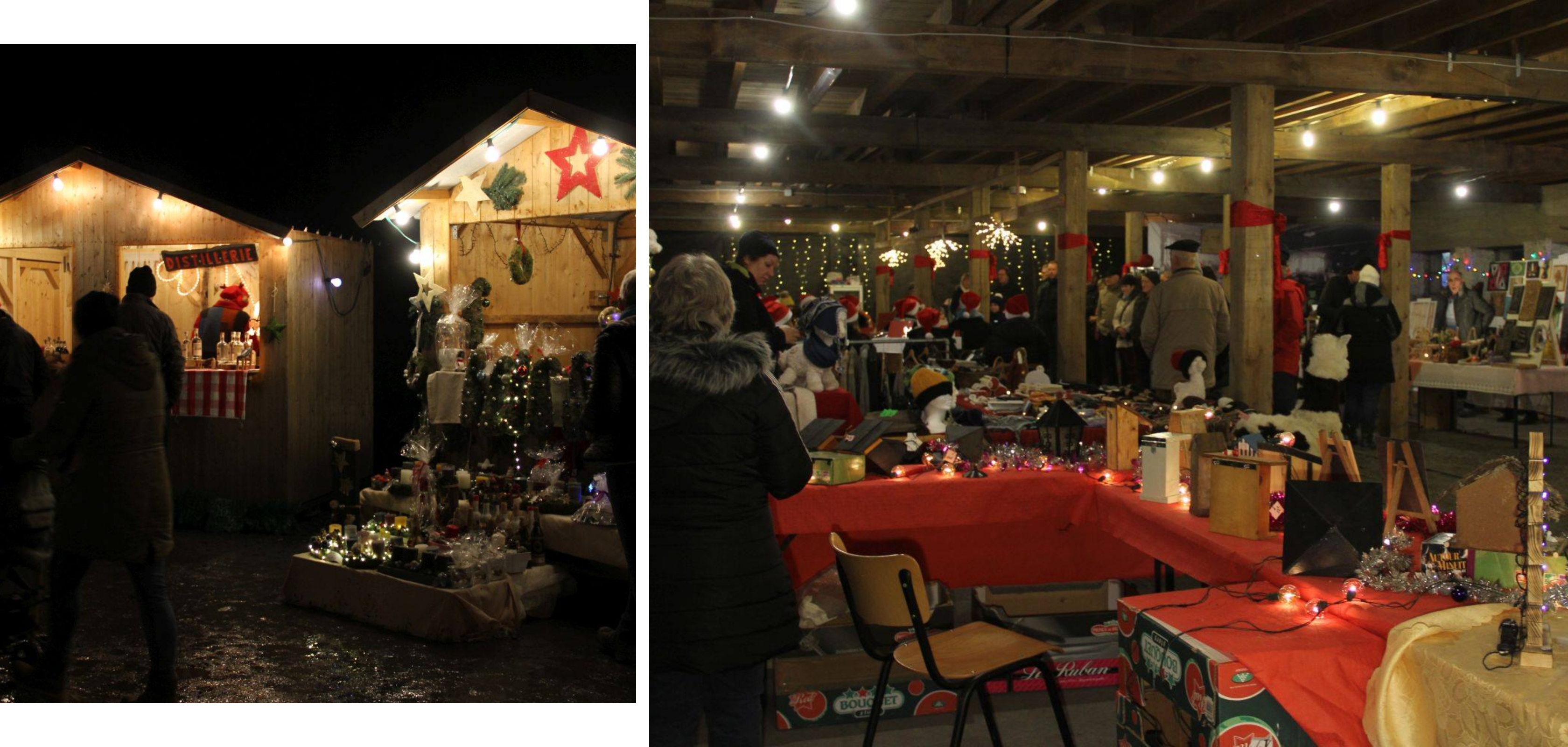 Mooie Kerstmarkt in Martelange in de oude leisteenmijn