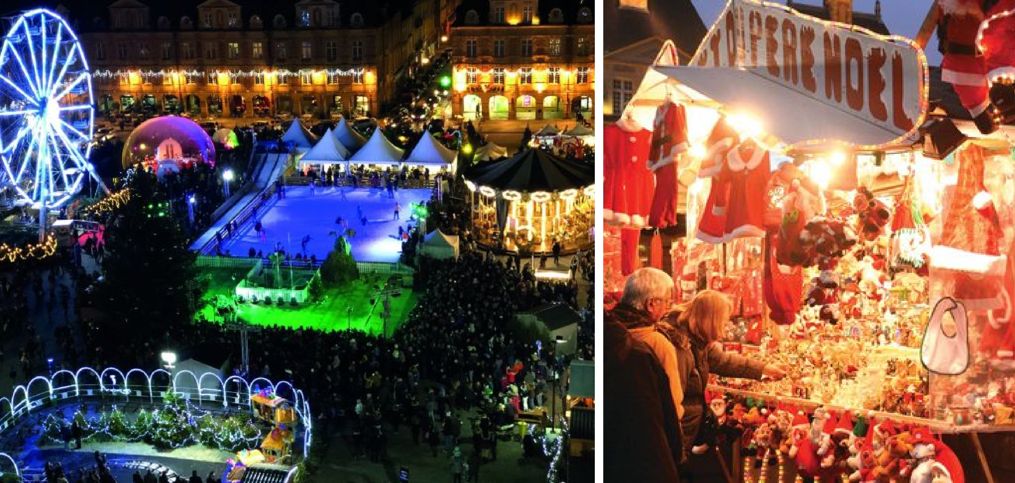 De mooie kerstmarkt in Charleville-Mézière