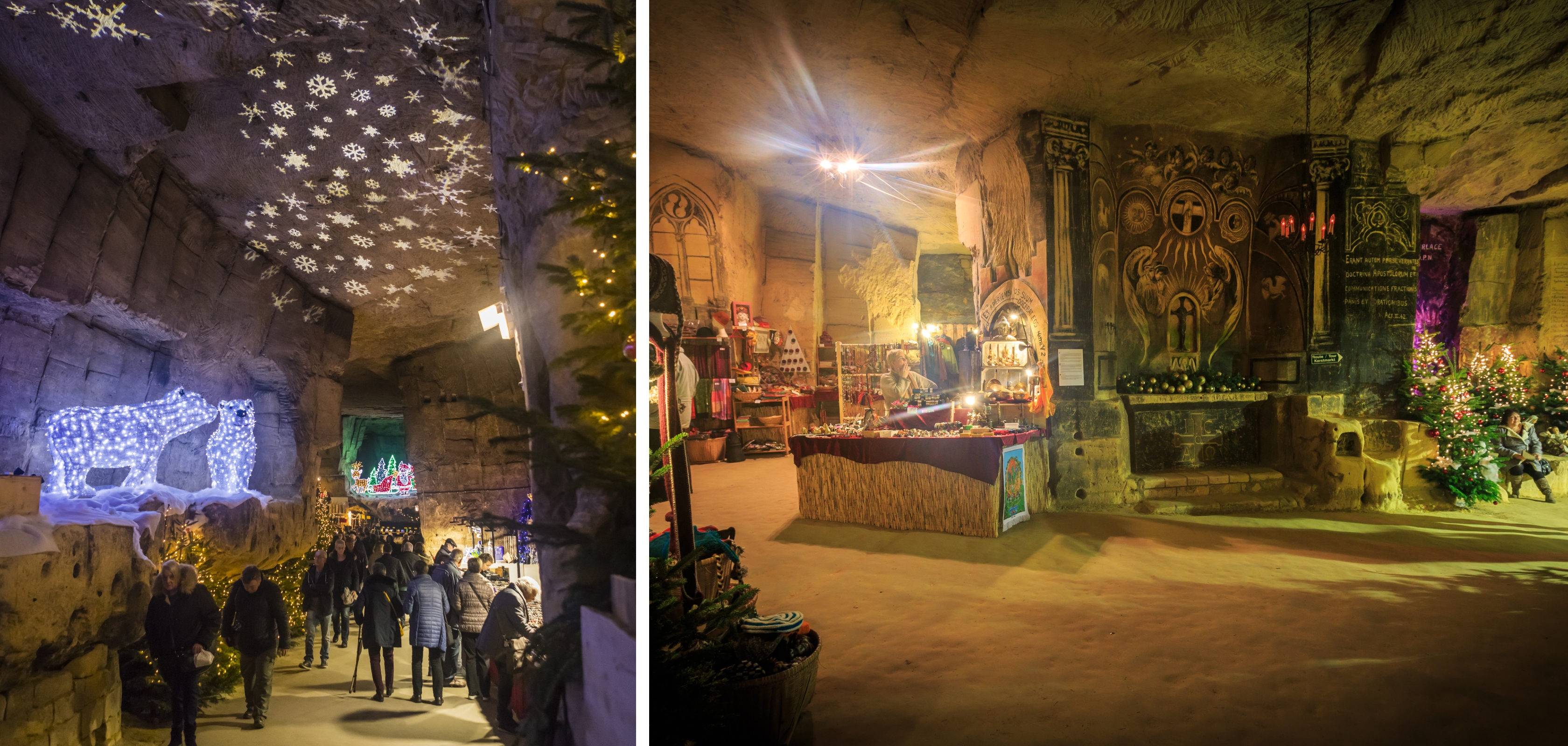 De kerstmarkt in Valkenburg