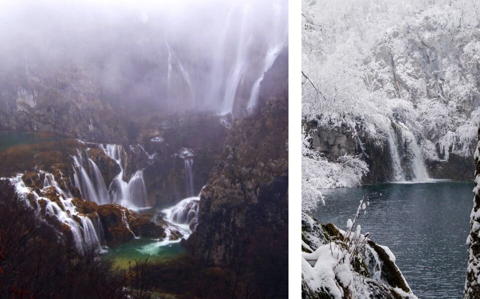 Naar Plitvice in de winter      