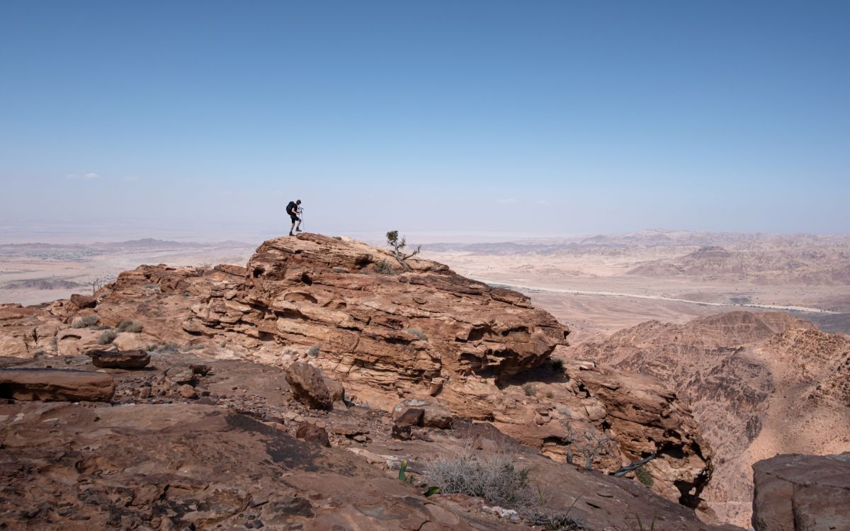 Wandelen door de woestijn op The Jordan Trail